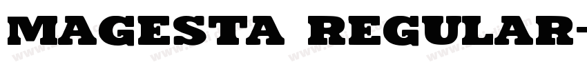 Magesta Regular字体转换